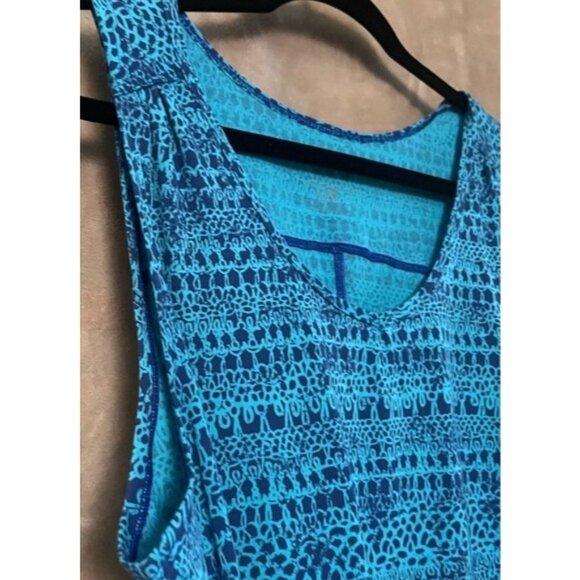Mountain Hard Wear Women Sleeveless Blue Teal Dryspun Batika Waist Dress UPF 25 - Picture 5 of 12
